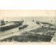 carte postale ancienne Promotion : 76 DIEPPE. Entrée du Port Moment de la Marée 1916