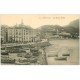 carte postale ancienne 06 MENTON. La Basse Ville. Barques de Pêcheurs