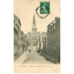 carte postale ancienne 76 ROUEN. Eglise Saint-Vincent-de-Paul 1908