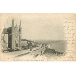 carte postale ancienne 76 ROUEN. Chapelle Notre-Dame des Flots 1903