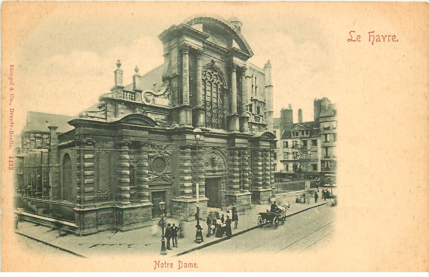 carte postale ancienne 76 ROUEN. Notre-Dame vers 1900