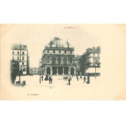 carte postale ancienne 76 ROUEN. Le Théâtre vers 1900