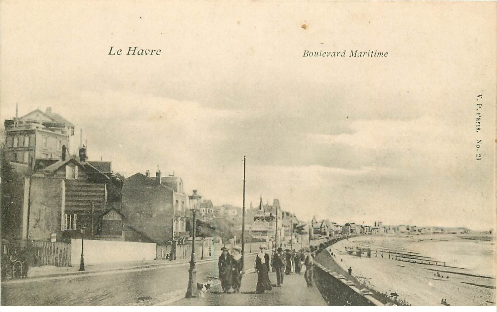 carte postale ancienne 76 ROUEN. Boulevard Maritime. Publicitaire Aux Touristes rue de Paris