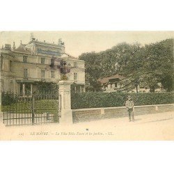 carte postale ancienne 76 ROUEN. Villa Félix Faure et Jardins 1903