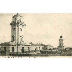 carte postale ancienne 76 ROUEN. Les Phares de la Hève 1949