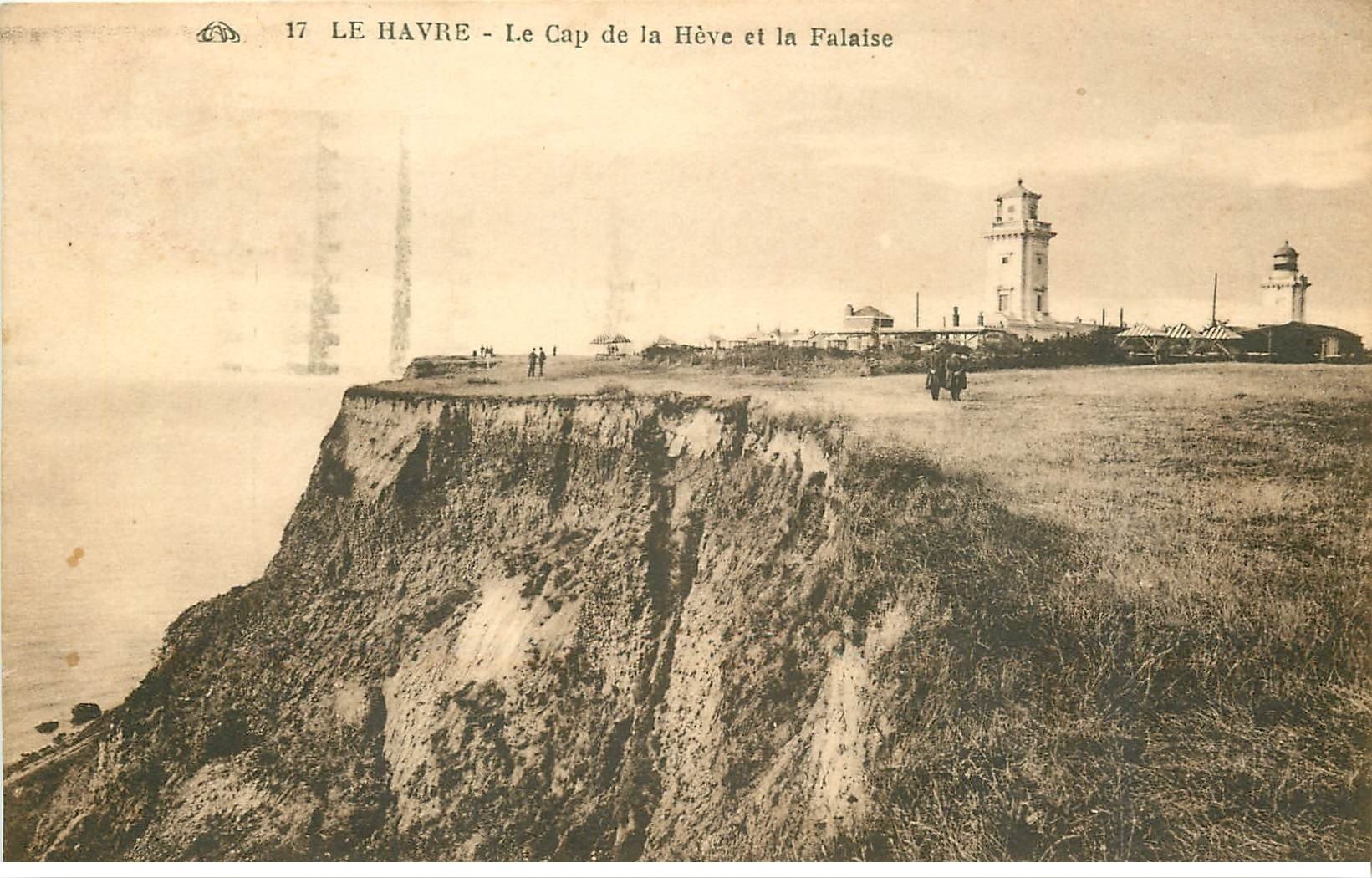 carte postale ancienne 76 ROUEN. Cap de la Hève 1932 et Falaise