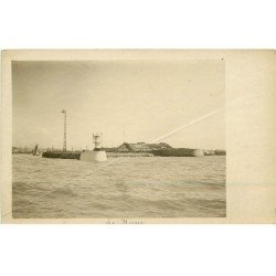 carte postale ancienne 76 ROUEN. Carte prototype pour carte postale. Phare. Plissure transversale