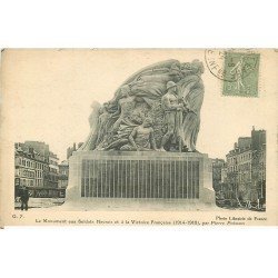 carte postale ancienne 76 ROUEN. Monument Soldats Havrais 1924 par Poisson