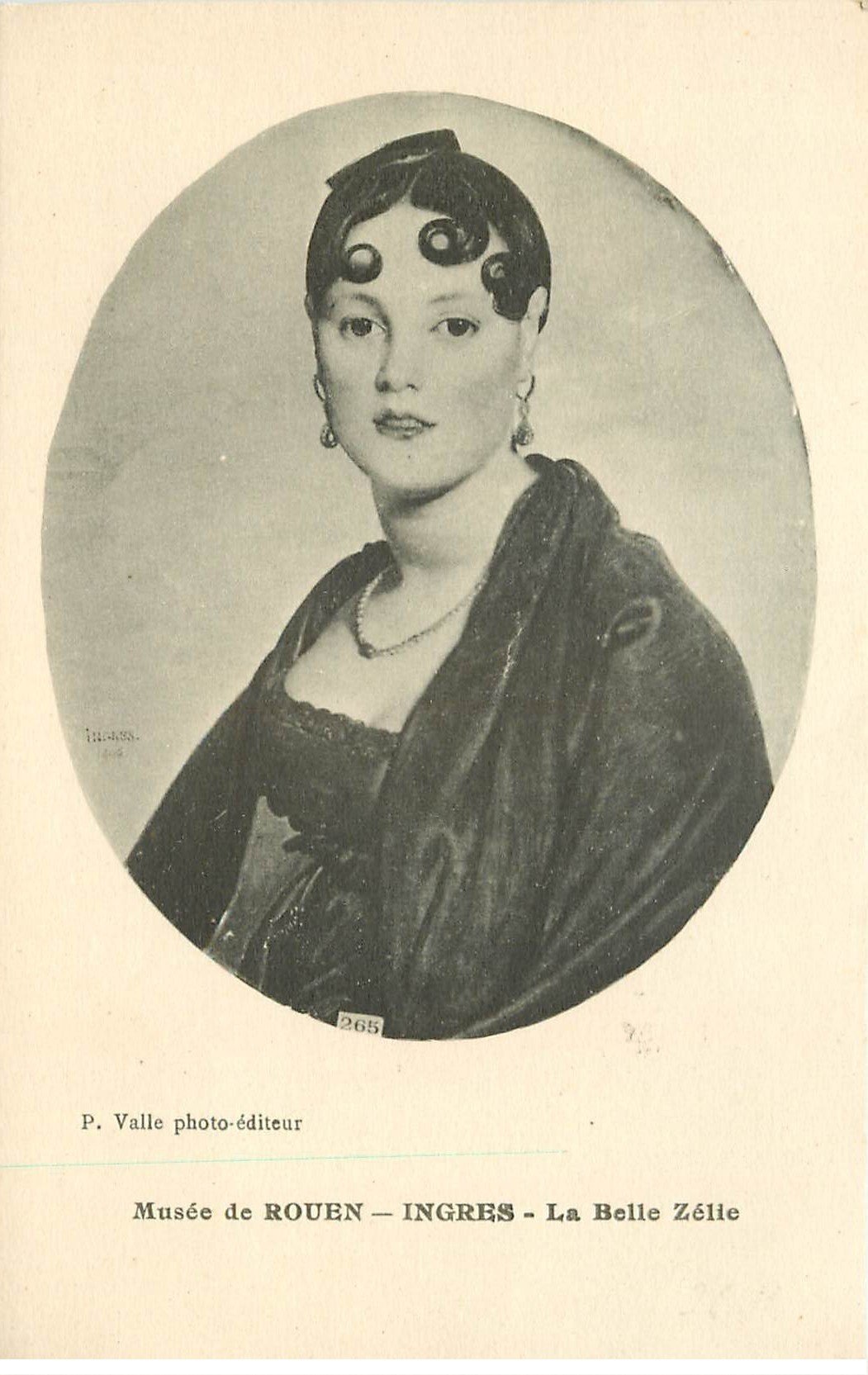 carte postale ancienne 76 ROUEN. Promotion : La Belle Zélie par Ingres au Musée