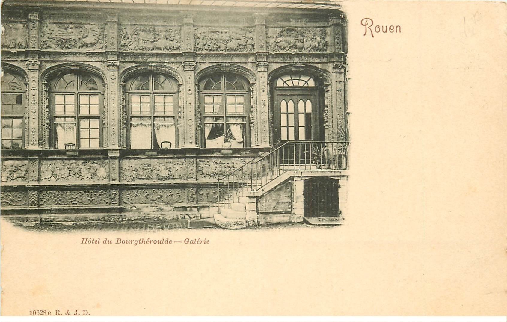 carte postale ancienne 76 ROUEN. Promotion : Hôtel Bourgthéroulde Galerie