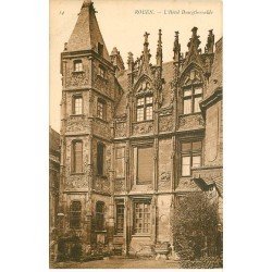carte postale ancienne 76 ROUEN. Promotion : Hôtel Bourgthéroulde sépia