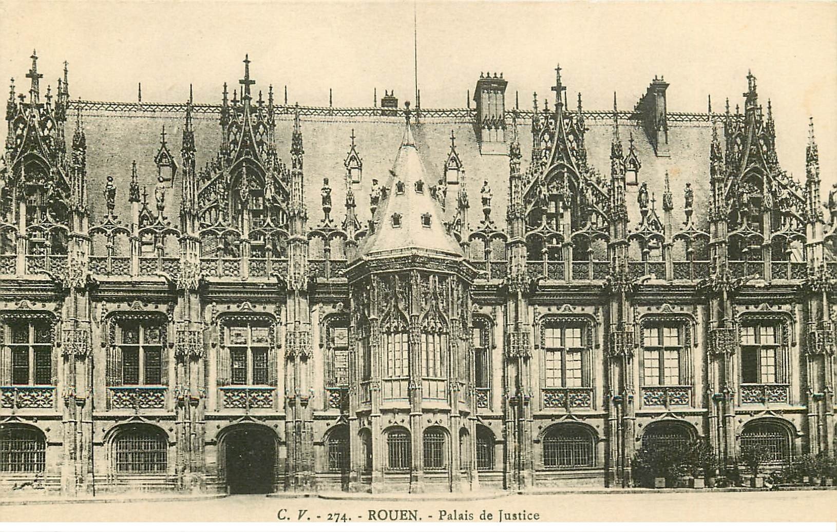 carte postale ancienne 76 ROUEN. Promotion : Palais de Justice 274