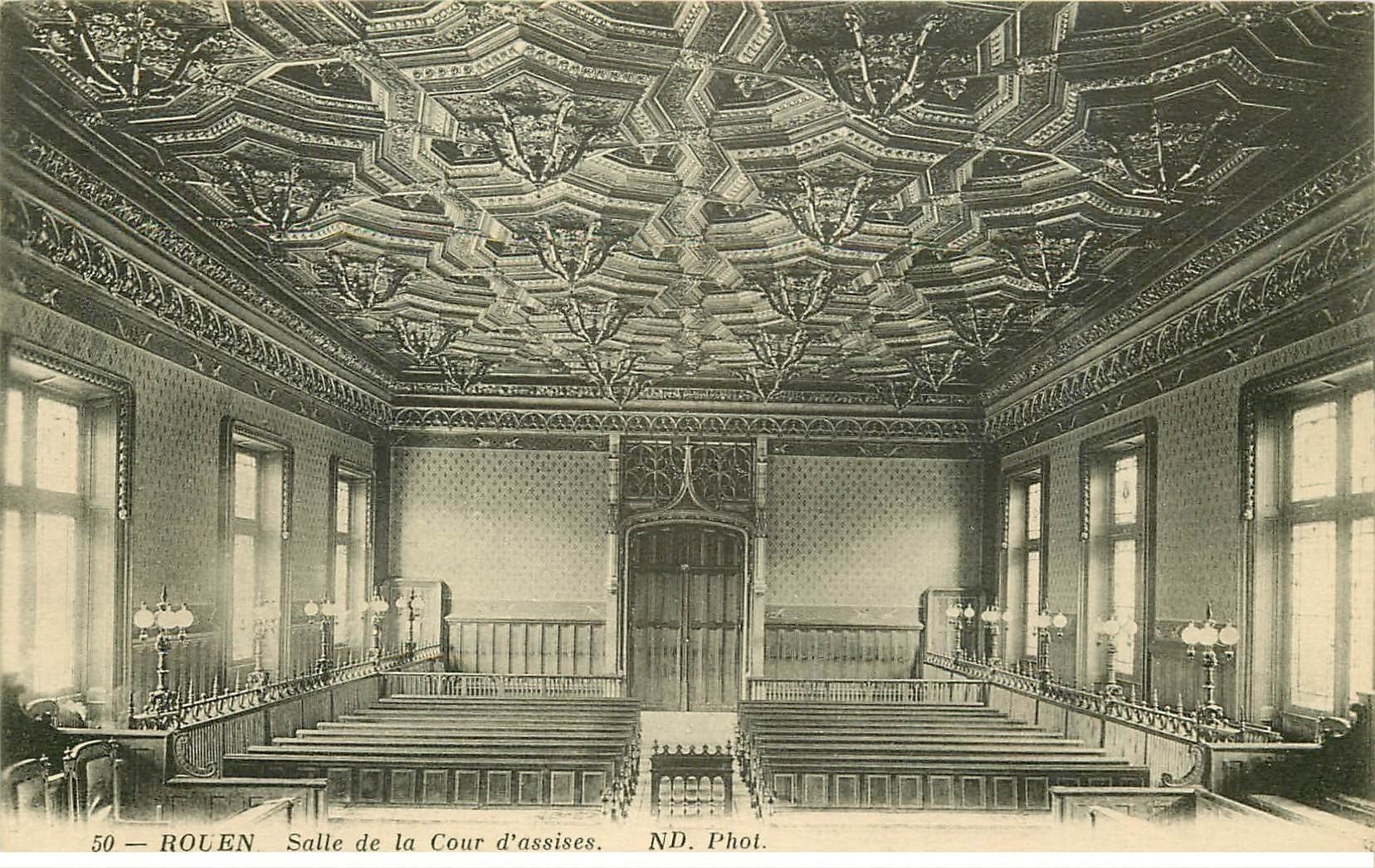 carte postale ancienne 76 ROUEN. Promotion : Palais de Justice Cour d'Assises