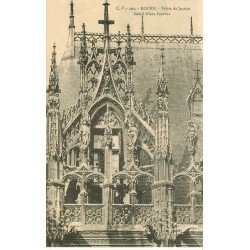 carte postale ancienne 76 ROUEN. Promotion : Palais de Justice Lucarne