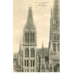 carte postale ancienne 76 ROUEN. Promotion : Cathédrale Tour Saint-Romain