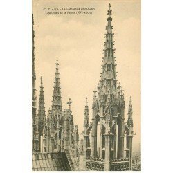 carte postale ancienne 76 ROUEN. Promotion : Cathédrale Clochetons