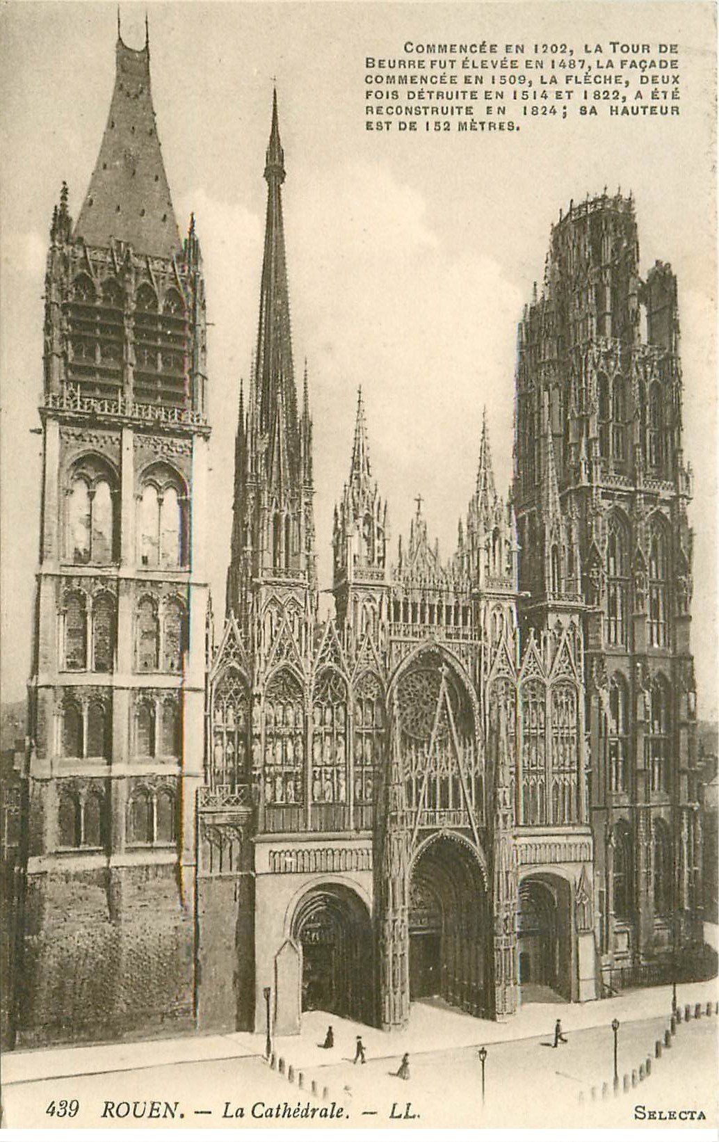 carte postale ancienne 76 ROUEN. Promotion : Cathédrale 439