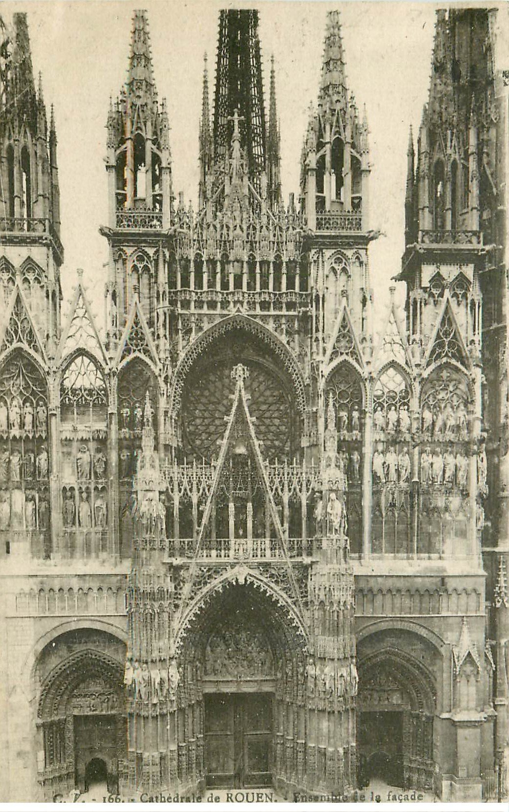 carte postale ancienne 76 ROUEN. Promotion : Cathédrale 1919