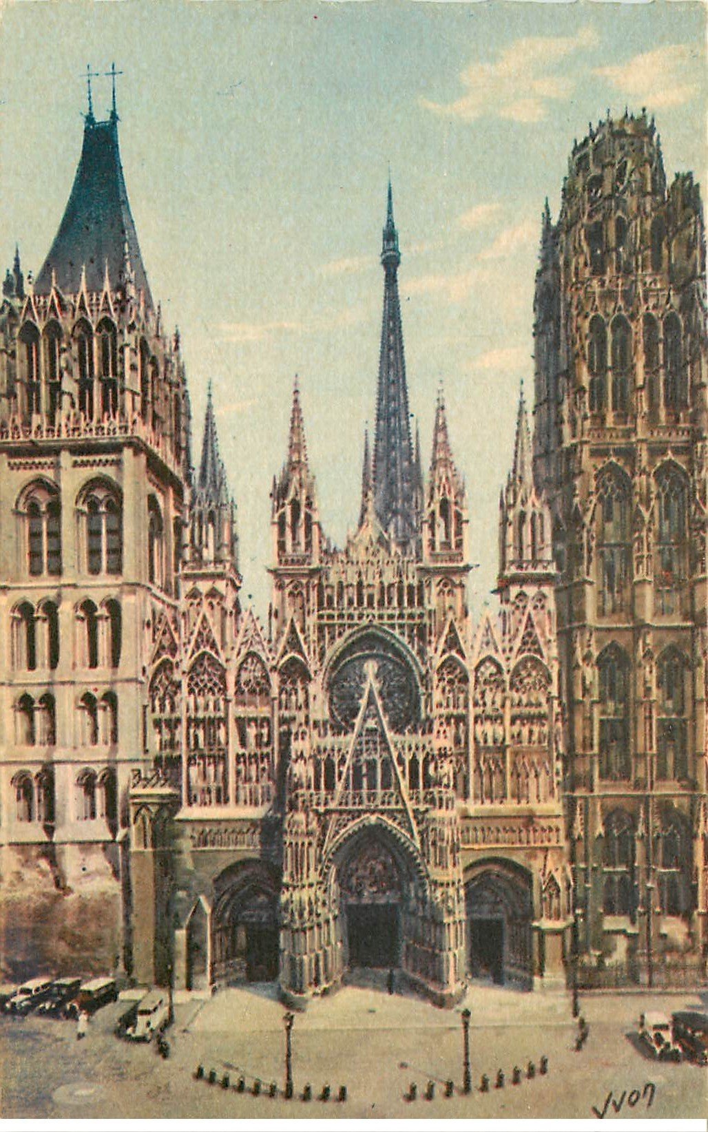 carte postale ancienne 76 ROUEN. Promotion : Cathédrale Ed. Yvon