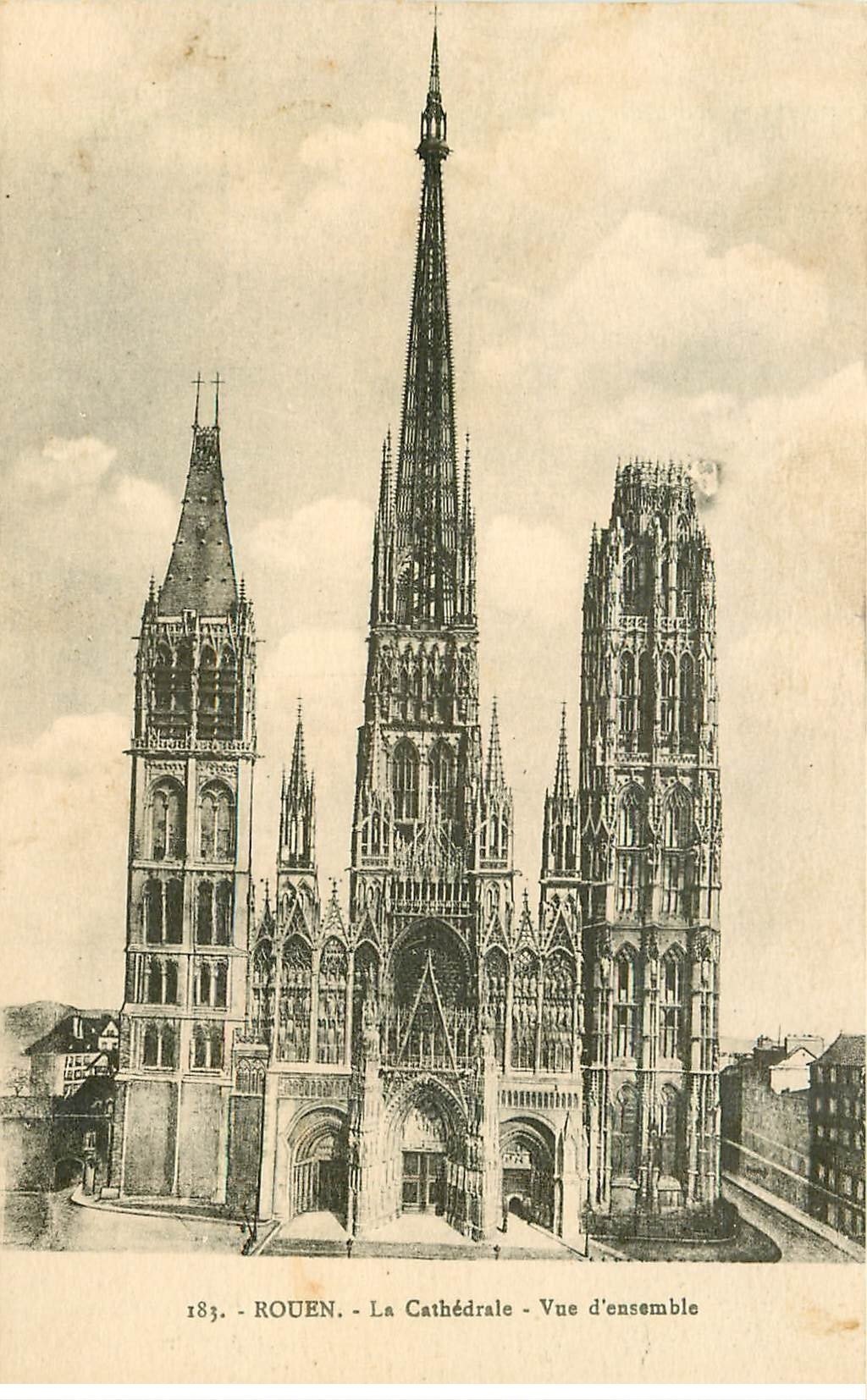 carte postale ancienne 76 ROUEN. Promotion : Cathédrale 183