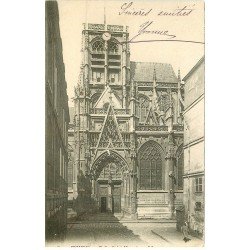 carte postale ancienne 76 ROUEN. Promotion : Eglise Saint-Vincent vers 1900