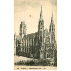 carte postale ancienne 76 ROUEN. Promotion : Eglise Saint-Ouen