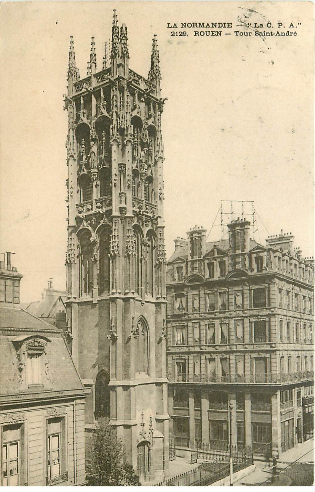 carte postale ancienne 76 ROUEN. Promotion : Tour Saint-André 1904