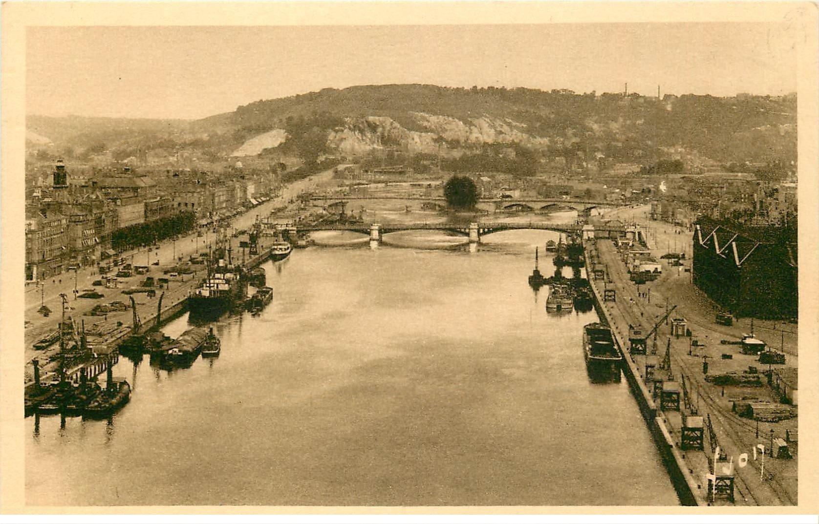 carte postale ancienne 76 ROUEN. Promotion : Seine côté Sainte-Catherine