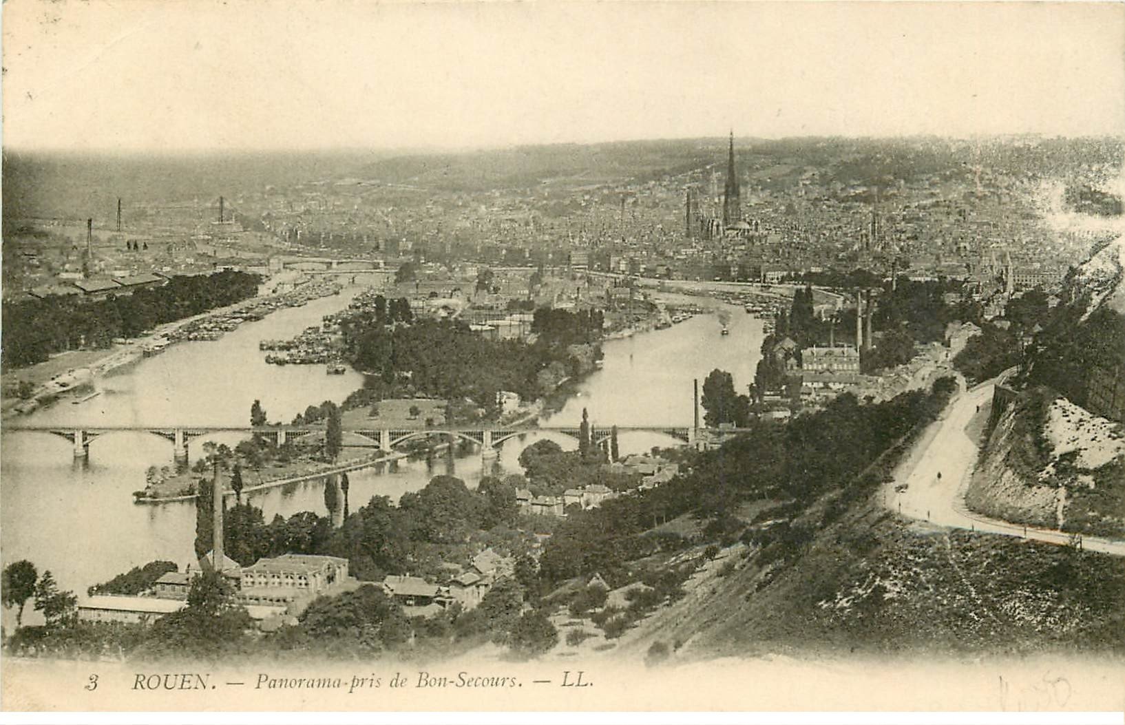 carte postale ancienne 76 ROUEN. Promotion : Panorama LL3