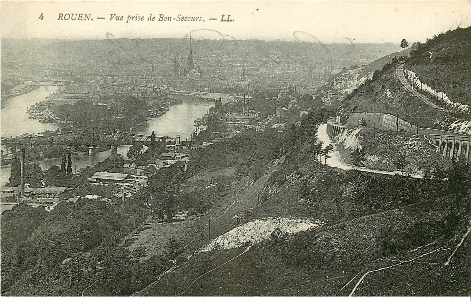 carte postale ancienne 76 ROUEN. Promotion : Vue de Bon-Secours