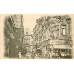 carte postale ancienne 76 ROUEN. Promotion : Au Paradis des Dames. Carte prototype verso blanc uni