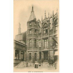 carte postale ancienne 76 ROUEN. Promotion : Hôtel Bourgtherould Carte prototype verso blanc uni