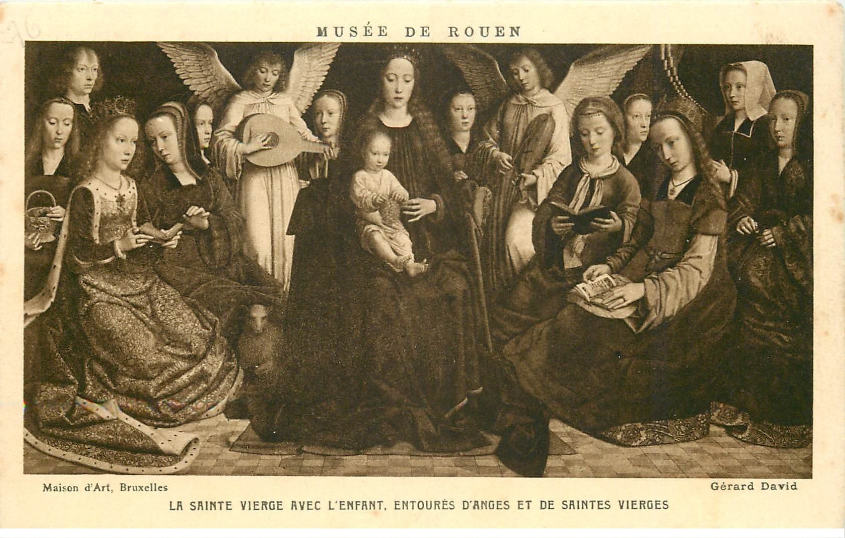 carte postale ancienne 76 ROUEN. Promotion : Sainte Vierge Musée