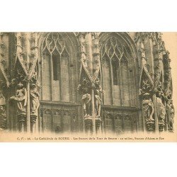 carte postale ancienne 76 ROUEN. Promotion : Cathédrale Statues