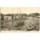 carte postale ancienne 06 MENTON. Port et vieille Ville 667