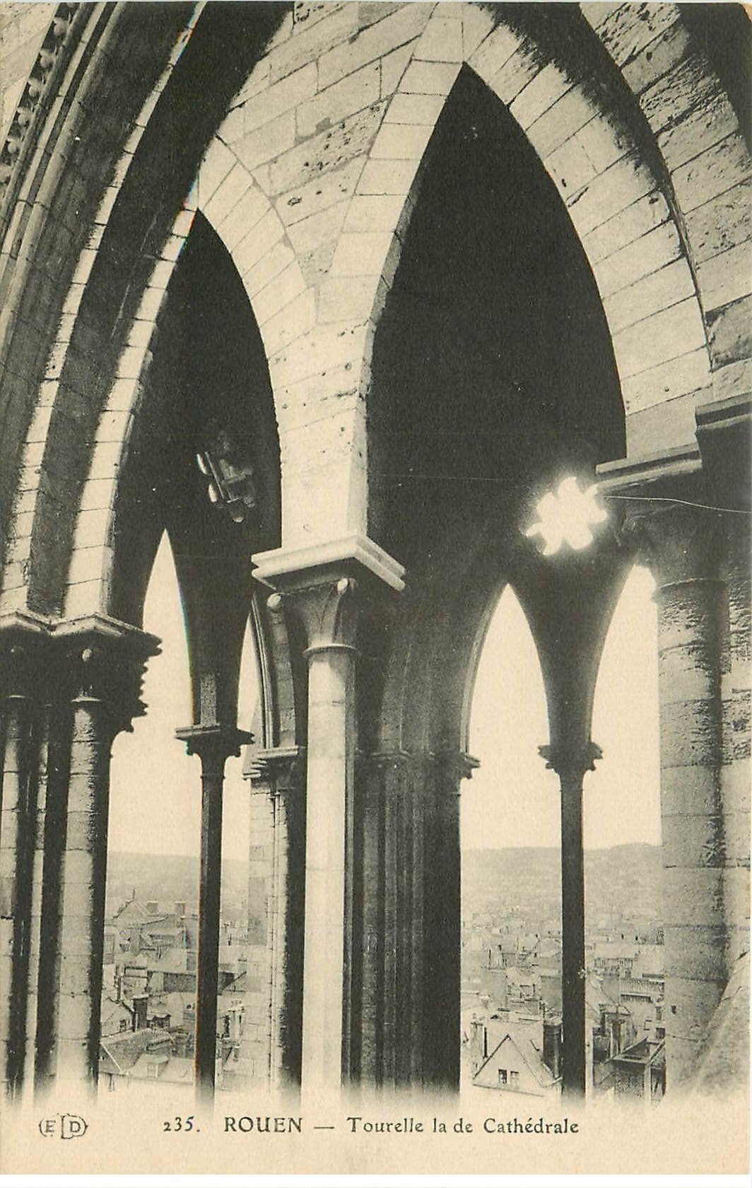 carte postale ancienne 76 ROUEN. Promotion : Cathédrale Tourelle