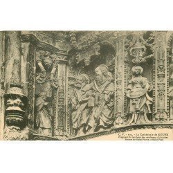 carte postale ancienne 76 ROUEN. Promotion : Cathédrale Statue Pierre et Paul