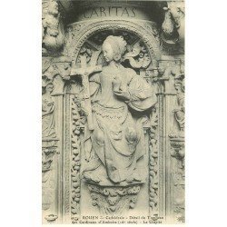 carte postale ancienne 76 ROUEN. Promotion : Cathédrale Tombeau La Charité