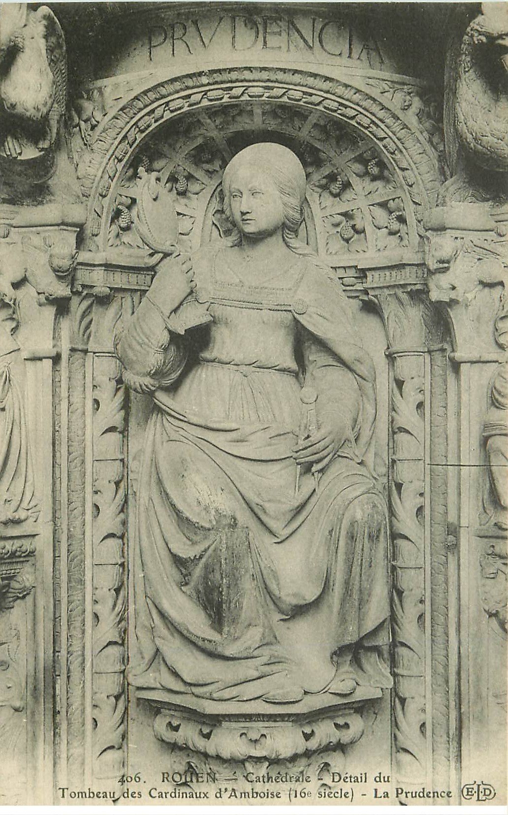 carte postale ancienne 76 ROUEN. Promotion : Cathédrale Tombeau La Foi