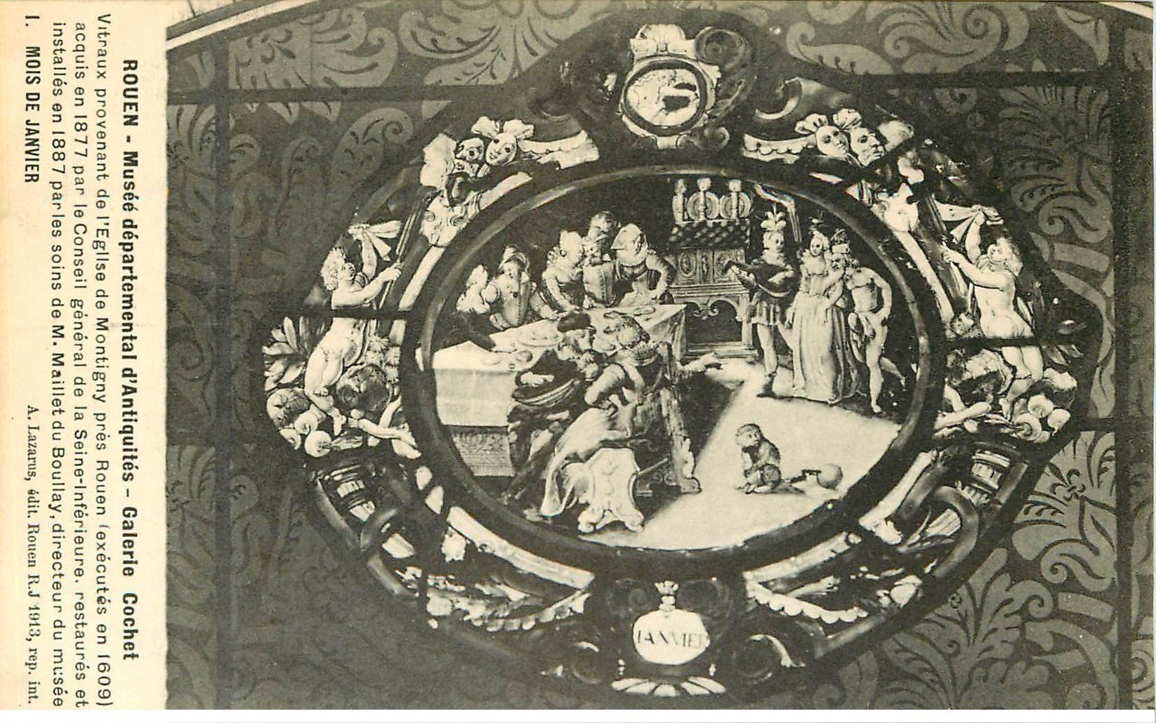 carte postale ancienne 76 ROUEN. Promotion : Musée Galerie Cochet Janvier