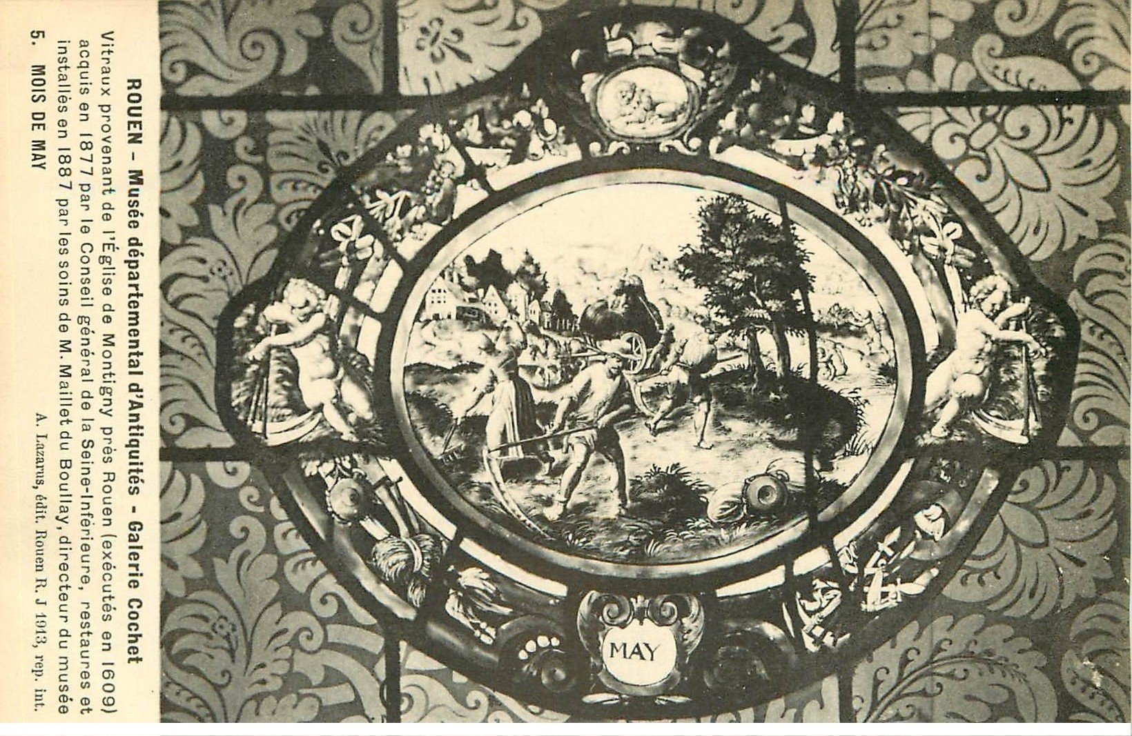 carte postale ancienne 76 ROUEN. Promotion : Musée Galerie Cochet Mai