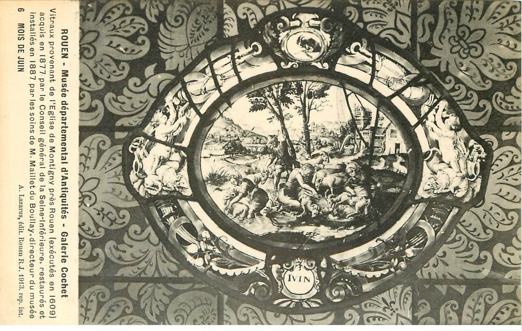 carte postale ancienne 76 ROUEN. Promotion : Musée Galerie Cochet Juin