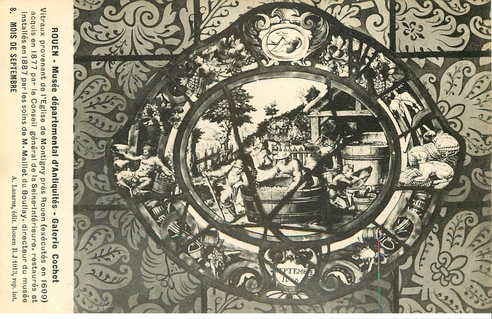 carte postale ancienne 76 ROUEN. Promotion : Musée Galerie Cochet Septembre