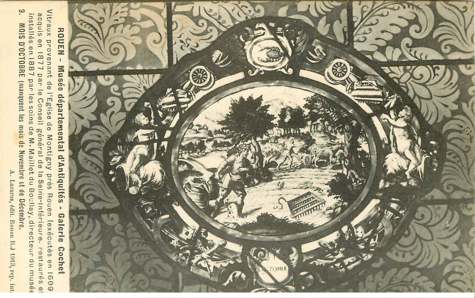 carte postale ancienne 76 ROUEN. Promotion : Musée Galerie Cochet Octobre