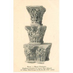 carte postale ancienne 76 ROUEN. Promotion : Musée Antiquités Chapiteaux