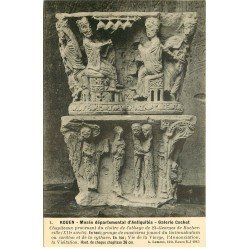 carte postale ancienne 76 ROUEN. Promotion : Musée Antiquités Chapiteaux Galerie Cochet