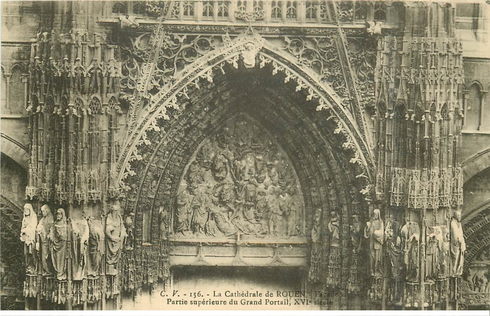 carte postale ancienne 76 ROUEN. Promotion : Grand Portail