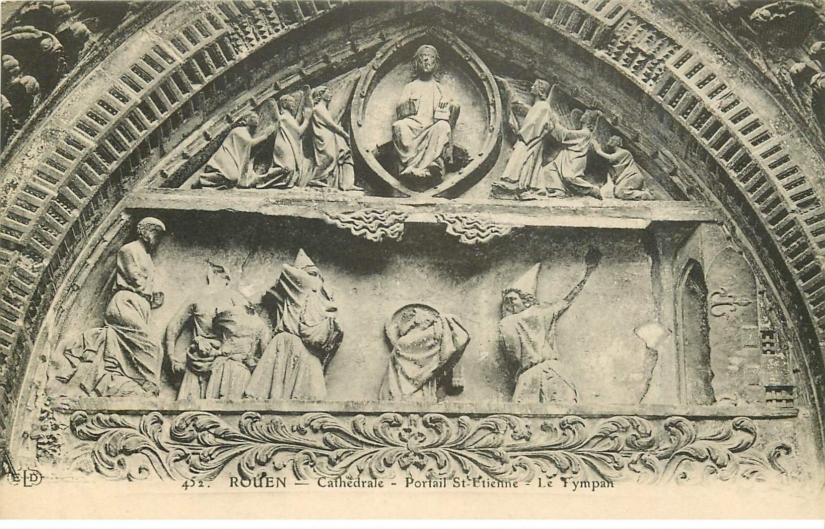 carte postale ancienne 76 ROUEN. Promotion : Portail Saint-Etienne