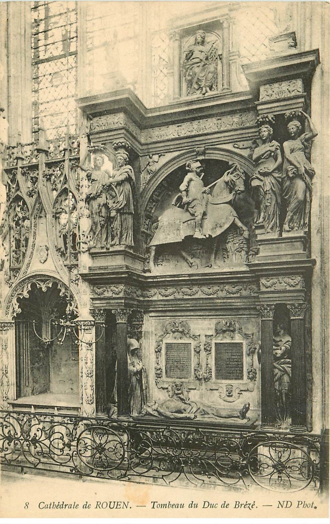 carte postale ancienne 76 ROUEN. Promotion : Tombeau Duc de Brézé