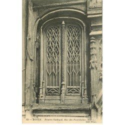 carte postale ancienne 76 ROUEN. Promotion : Fenêtre Rue des Fourchettes